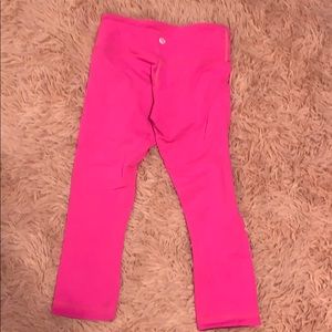 pink to black reversible cropped lululemon legging